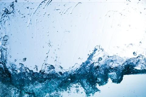 Water, drops, sprays, splashes, stream, flow, abstraction, minimalism Stock Photos