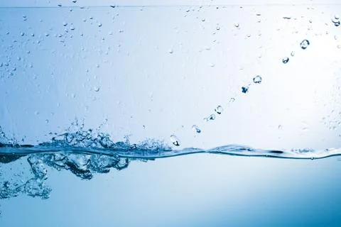 Water, drops, sprays, splashes, stream, flow, abstraction, minimalism Foto stock
