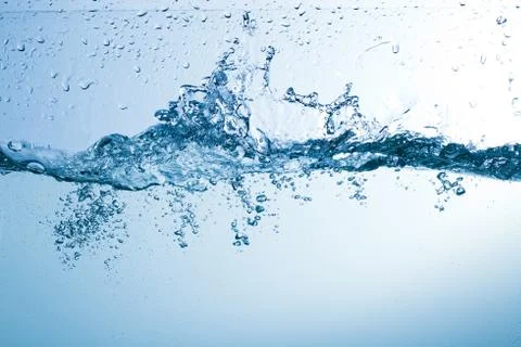 Water, drops, sprays, splashes, stream, flow, abstraction, minimalism Stock Photos