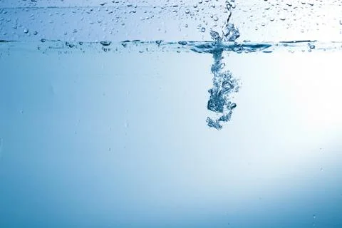 Water, drops, sprays, splashes, stream, flow, abstraction, minimalism Stock Photos