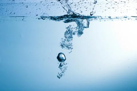 Water, drops, sprays, splashes, stream, flow, abstraction, minimalism Stock Photos