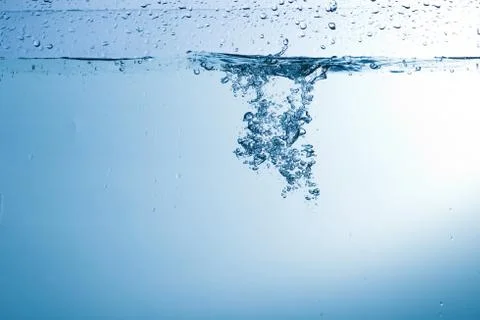 Water, drops, sprays, splashes, stream, flow, abstraction, minimalism Stock Photos