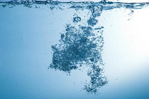 Water, drops, sprays, splashes, stream, flow, abstraction, minimalism Stock Photos