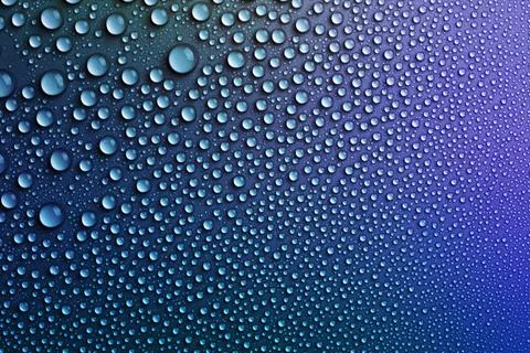 Water drops texture background, gradient design Stock Photos