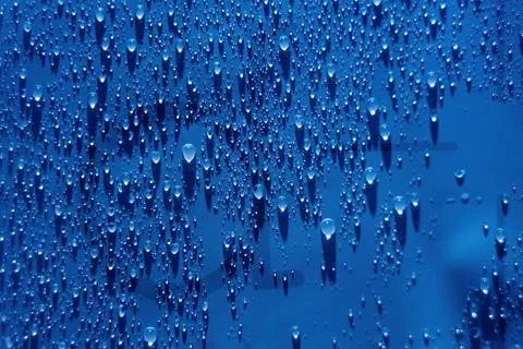 Water drops texture. Drop splash water pattern. Selective focus. Droplet spla Foto stock