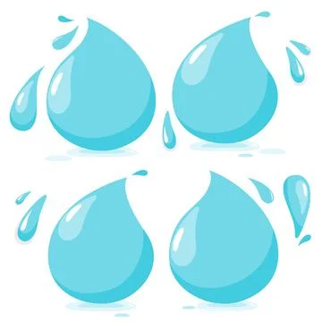 Water drops. Vector illustration Stock Illustration