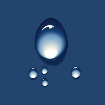 Water drops on wall Stock Illustration