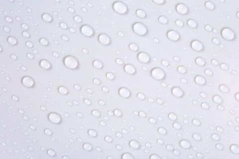 Water drops on white background Stock Photos