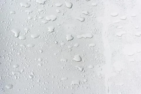 Water drops an white background Stock Photos