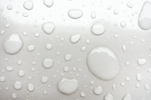 Water drops an white background Foto stock