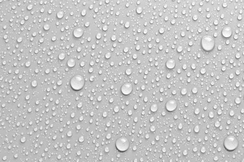 Water drops an white background . Stock Photos