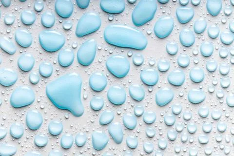 Water drops on a white background 스톡 사진