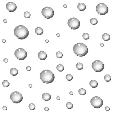 Water drops on a white isolated background vector Stock Illustration