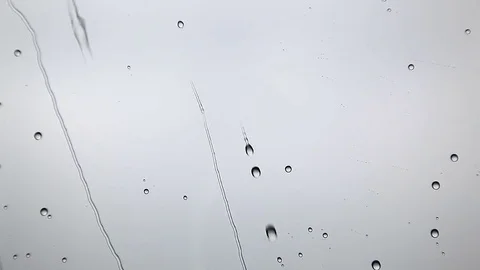 Water drops on window during heavy rain and storm Stock Footage 71208960