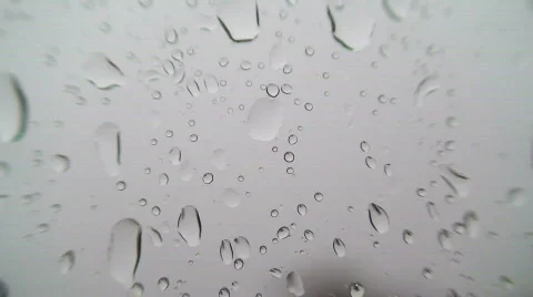 Water drops on a window Stock Footage 85157
