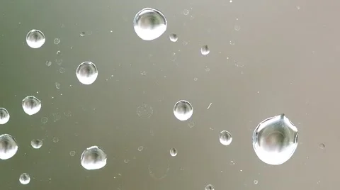Water drops on the window Stock Footage 48732585