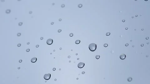 Water drops on the window Stock Footage 48732747
