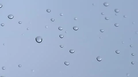 Water drops on the window Stock Footage 48732758