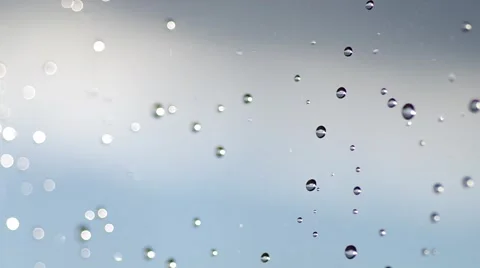 Water drops on the window Stock Footage 48732877