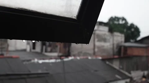 Water drops on the window 動画素材 245105039