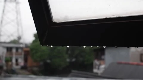 Water drops on the window 動画素材 245105053