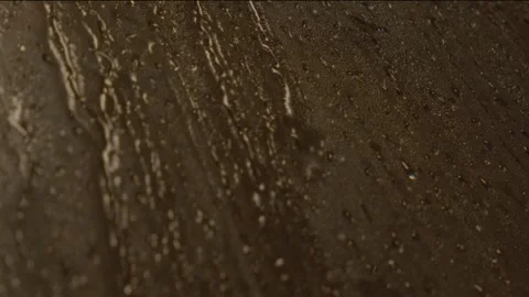 Water drops on a window (Hot Light) Video stock 273824372