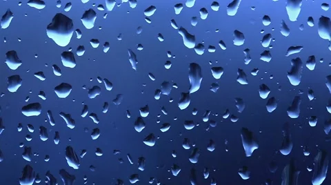Water drops on a window panning Stock Footage 45622852