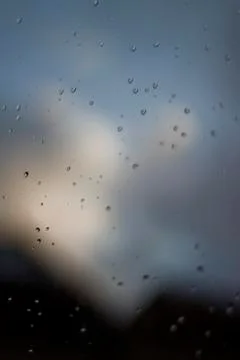 Water drops on a window Stock Photos