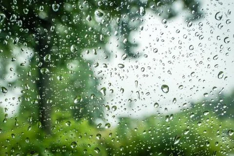 Water drops on window Stock Photos