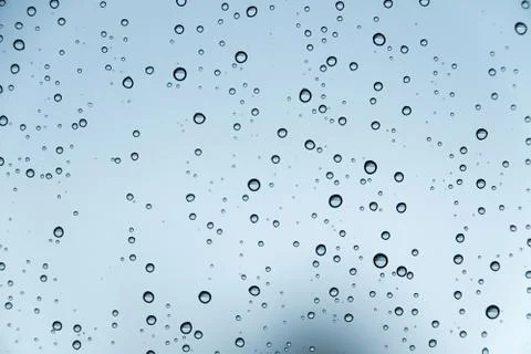 Water drops on window Fotos Stock