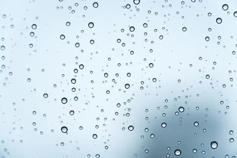 Water drops on window Stockfoto's