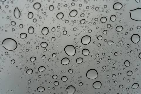 Water drops on a window Stock Photos
