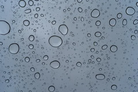 Water drops on a window Stock Photos