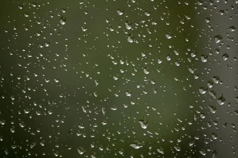 Water drops on a window Stock Photos