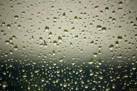 Water drops on a window Stock Photos