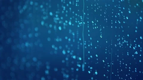 Water drops on a window on a rainy day. Stock Footage 194654672