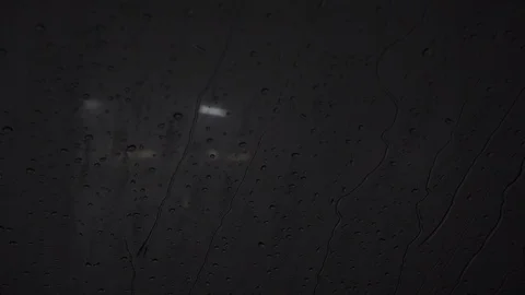 Water drops on a window surface Video stock 87295855