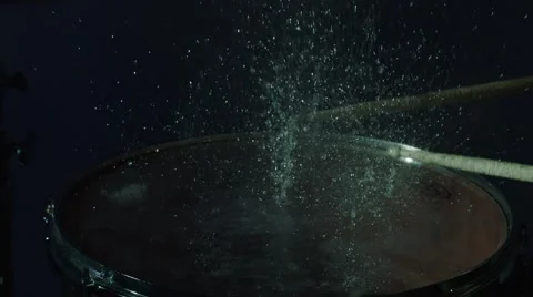 Water on Drum Stock Footage 54046722