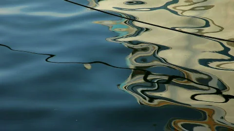 Water effect with ropes Stockbeeldmateriaal 474202