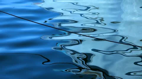 Water effect with ropes rack focus Stock Footage 10855794