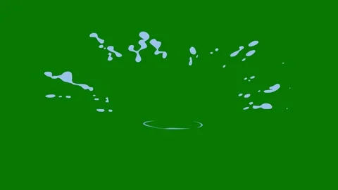 Water effects on green screen, water splash, stream, swirl, drop, spray, bubble Stock Footage 315357280