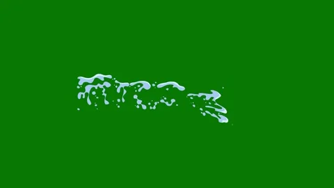 Water effects on green screen, water splash, stream, swirl, drop, spray, bubble Stock Footage 315357364