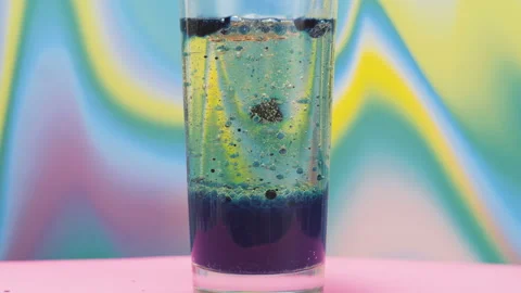 Water with effervescent tablet. Stock Footage 96743819