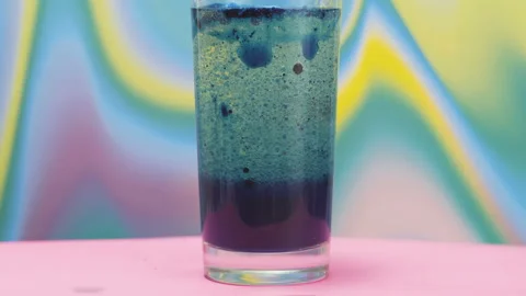 Water with effervescent tablet. Stock Footage 96744189