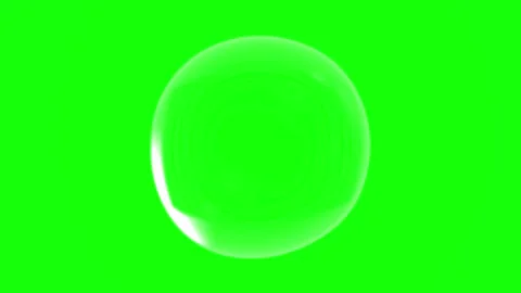 Water element background. Movement of air bubbles on Green Screen. Vídeo Stock 256126872