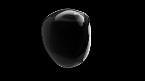 Water element background. Movement of air bubbles on Alpha Channel. Видео 256126912