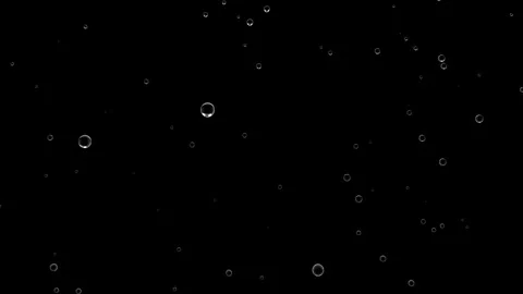 Water element background. Movement of air bubbles on Alpha Channel. Video stock 256126940
