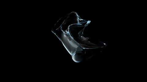 Water element background. Movement of air bubbles. Stock Footage 261492911