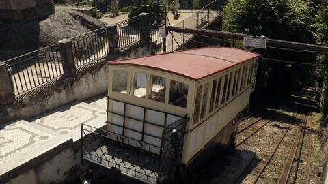 Water elevator - BOM JESUS - Braga Video stock 87559156