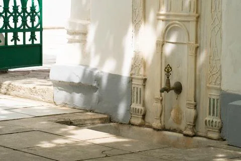 Water environment save faucet off bathroom turning running energy wet, concept Stock Photos